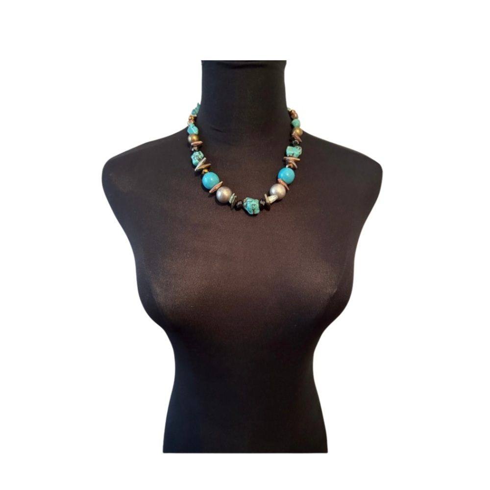 Turquoise & Copper Necklace